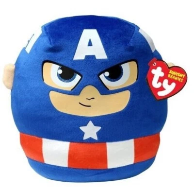 $29.99 • Buy TY Marvel Squishy Beanies CAPTAIN AMERICA LARGE 35 CM