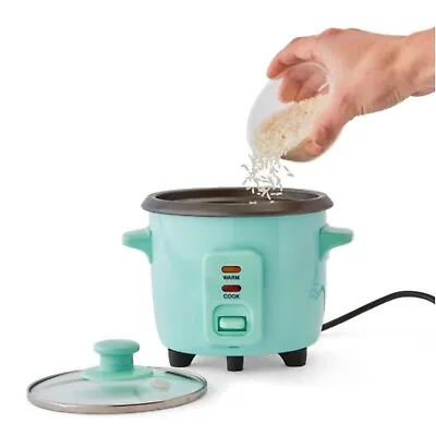 Mini Rice Cooker Travel 1.5 Cup Non-Stick Household 300mL Steamer Warm Function • $20.80