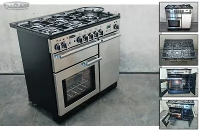 Refurb Rangemaster Professional Plus 90 Cm DF RANGE COOKER Steel Chrome (4A22) • £955