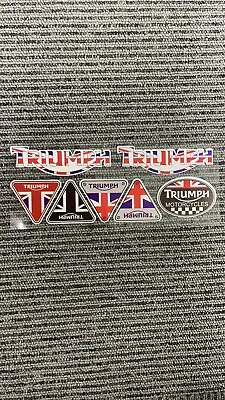 Triumph Sticker Decal Sheet Car Dirt Motorcycle Motorcross MX PIT BIKE 0126 • $8.95