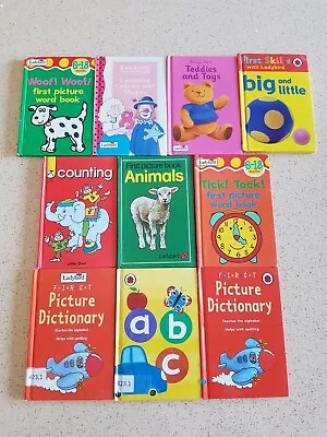 Bundle 10 Ladybird Educational Books Early Learning Counting Alphabet  Etc • £9.99