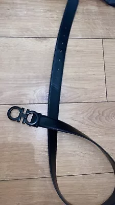 £59 • Buy Salvatore Ferragamo Black Buckle Black Belt