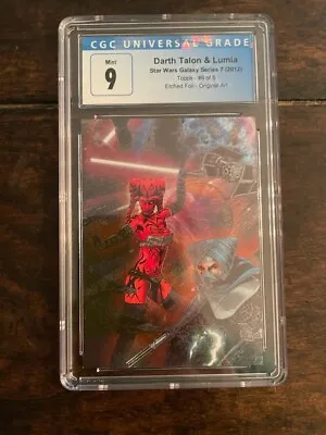 2012 Topps Star Wars Galaxy Etched Foil Chase Darth Talon / Lumia CGC 9!!!! • $467.20