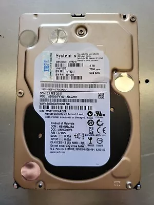 (4tb) Wd / Ibm 3.5  4tb 6g Sas Enterprise Capacity Hard Drive Model: Wd4001fyyg • $40