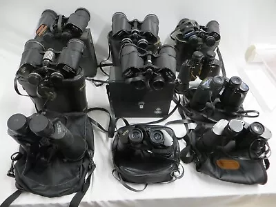 Binocular Job Lot X10 TascoAjaxHalinaBootsMirandaPrinlux With Cases • £49.99