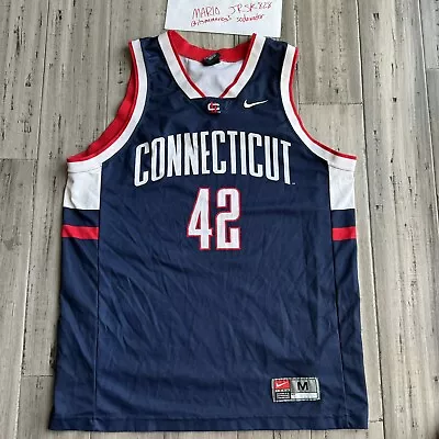 Nike UConn Connecticut Huskies Basketball Jersey Medium 42 Khalid El Amin • $100