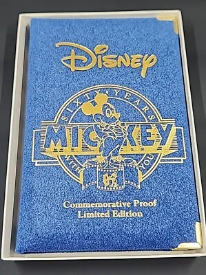 Disney Mickey Mouse Commemorative Proof Limited Edition 1988 .999 Troy Oz Silver • $98