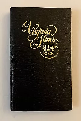 Vintage (1970/80s) Virginia Slims Cigarettes Little Black Book • $8.99