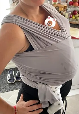 £0.99 • Buy Baby Newborn Wrap Sling Ergo Carrier. Gray. With Instructions