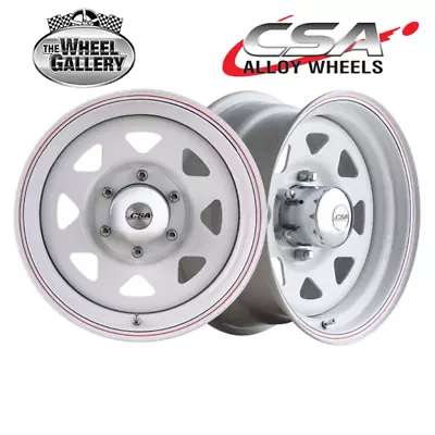 CSA Ranger Steel 16x8 6/139.7 0P White Set Of Steel Wheel Wheels • $476