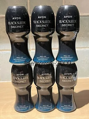 £10.75 • Buy Avon BLACK SUEDE SECRET Roll On Anti-Perspirant Deodorant X6