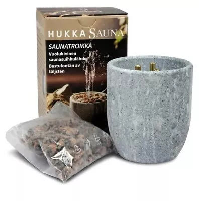 Hukka  Saunatroikka Fountain Carelian Soapstone Stove Element  Aroma Diffuser • $99