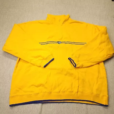 Vintage Ebtek Eddie Bauer Golf Sweater Mens XL Pullover Yellow • $14.93