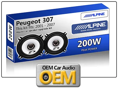 $54.03 • Buy Peugeot 307 Rear Door Speakers Alpine 13cm 5.25  Car Speaker Kit 200W Max Power