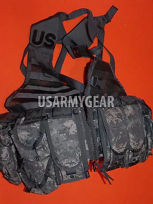  New Us Army Acu Molle Ii Fighting Load Carrier Vest +9 P.flc Lbv Rifleman Real  • $171