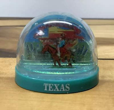 Vintage Souvenir Snowglobe / Snow Globe - Texas The Lone Star State - Cowboy • $15