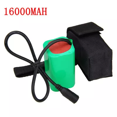 Rechargeable Battery Pack 8.4V 16 000mAh For LED Bicycle Bike Light Headlamp • £3.59