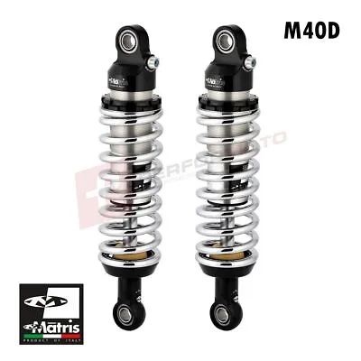 Matris M40D Chrome Rear Shocks Fits Kawasaki W650 1998-2006 • £948.10