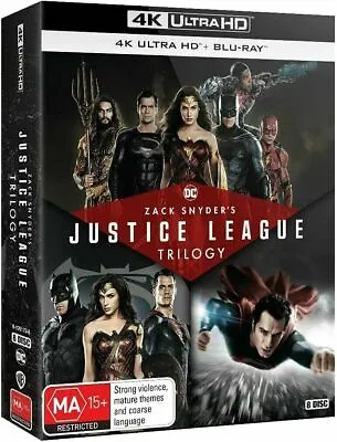 $84.99 • Buy  Justice League Trilogy - Zack Snyder's (4K UHD Blu-Ray, 2021) NEW