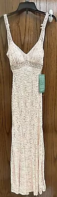 My Michelle NEW Formal Sleeveless Strappy Beaded Long Pink Dress Size 1 • $15.99