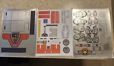 $29.99 • Buy Japanese Voltron Golion Shogun Warrior Jumbo Machinder Sticker Decals (POPY)