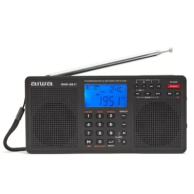 Aiwa RMD-99ST Multiband Stereo World Broadcast Radio FM/AM/MW/LW Clock Alarm NEW • £96.95