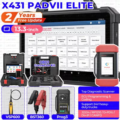 LAUNCH X431 PAD VII Elite PAD 7 PRO Diagnostic Scanner Key Programming Coding • $529