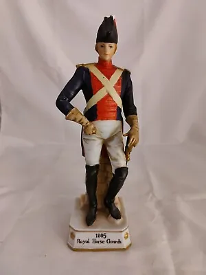 £29.99 • Buy Large 24cm Vintage Porcelain Soldier Figurine 1805 Royal Horse Guards 