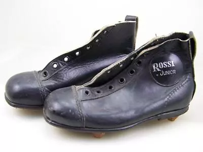 C1950s Rossi Junior Leather Football Boots Childs Size 13 Unused               O • $132.95