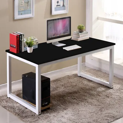 55.11 Wood Computer Table Home Study Desk Office Furniture PC Laptop Workstation • $67.08