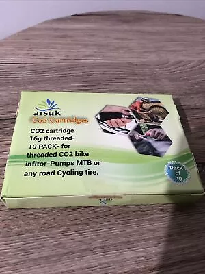 £8.50 • Buy 5x CO2 BIKE CYCLE PUMP TYRE CANISTER INFLATOR GAS THREADED CARTRIDGE (16g)