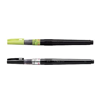 ZIG Kuretake Cartoonist Brush Pen - Black Ink | Arts Craft Lettering Calligraphy • £13.69