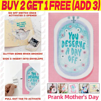 Mothers Day Gifts For Mom From Son Daughter Endless Sound Prank Greeting Cards • $9.45