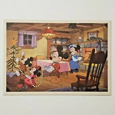 Mickey's Christmas Carol Postcard Disney Mickey Mouse Museum Minnie Mouse 1983 • £7.72