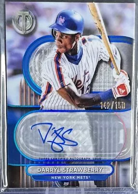 2024 Topps Tribute Blue Auto 142/150 Darryl Strawberry #TA-DST New York Mets • $28.61