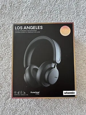 Urbanista Los Angeles Solar Powered Noise Cancelling Headphones - Black • $90