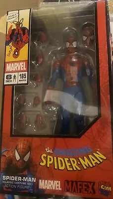 Medicom Toy Marvel MAFEX SPIDER-MAN CLASSIC SUIT No. 185 NEW Sealed • $95