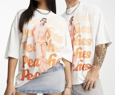 £2.99 • Buy Justin Bieber Oversized Unisex Peaches Tee Shirt In Stone Xxl NEW IN BAG RRP £18