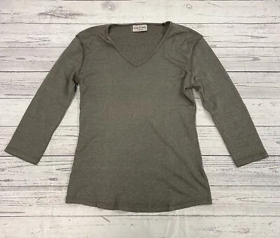 Michael Stars Brown 3/4 Sleeve Maternity￼ V Neck Tunic Women’s One Size • $30