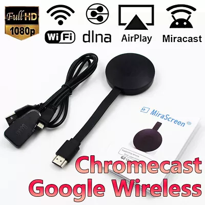 For Chromecast Google Wireless HDMI-Compatible HD Display Video Media Streaming • $17.99