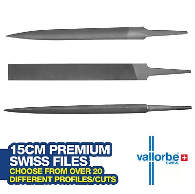 Vallorbe 15cm Premium Working Files - Flat/Crossing/Three Square/ Round And More • £61.65