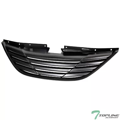 Topline For 2010-2013 Hyundai Sonata Horizontal Front Bumper Grille - Matte Blk • $68