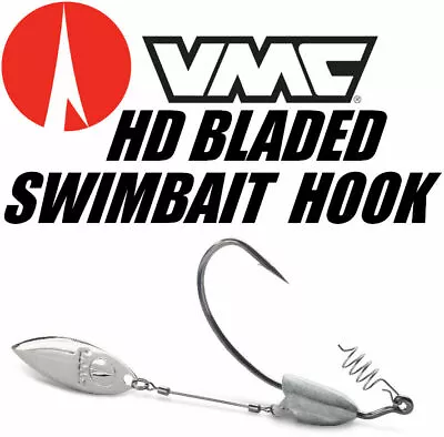 VMC Heavy Duty Bladed Swimbait Jig Hook - With Spring Keeper - Choose Size - NEW • $6.95