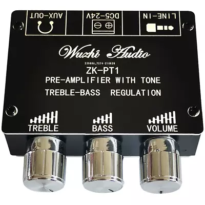 Bluetooth 5.0 Decoder Stereo Pre-Amplifier With Tone Board Treble Bass Module • $14.89