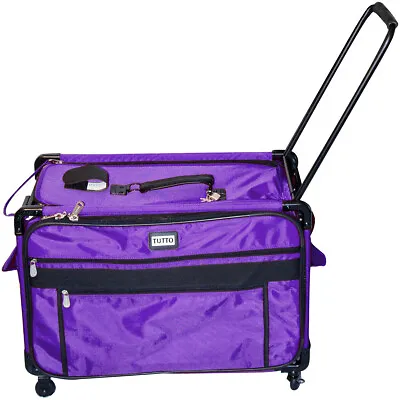 $380.46 • Buy Tutto-TUTTO Machine On Wheels Case-27 X16.25 X14  Purple