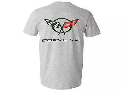 Corvette C5 T-Shirt Screenprinted Logo Ash Gray • $17.95