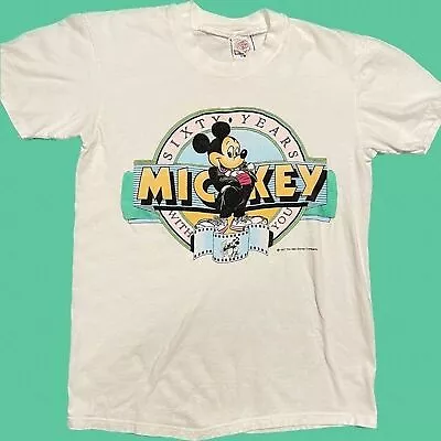 Vintage 1987 60th Disney Anniversary Mickey T-shirt • $45