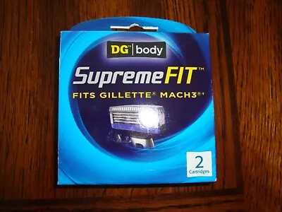 DG Body Supreme Fit Razor Cartridges Fits Gillette Mach3 2 Pack NEW • $5.99