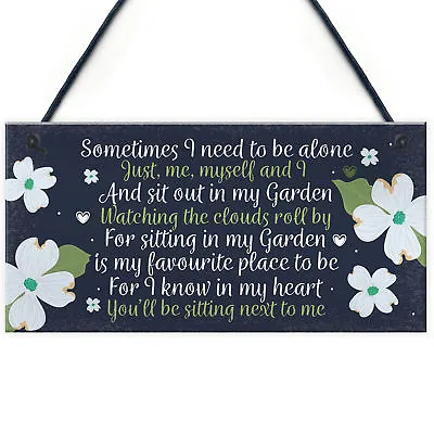 £3.99 • Buy Garden Memorial Hanging Plaque SummerHouse Garden Shed Sign Gifts For Mum Nan