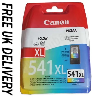 £27.97 • Buy New Genuine Canon CL-541XL Colour Ink Cartridge For PIXMA MG3150 (5226B005) UK